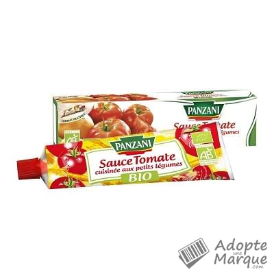 Panzani Sauce Tomate cuisinée aux Petits Légumes Bio Le tube de 180G