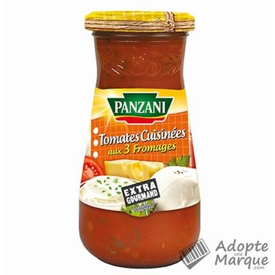 Panzani Sauce Tomates cuisinées aux 3 Fromages Le bocal de 400G