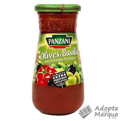 Panzani Sauce Tomates Olives & Basilic Le bocal de 210G