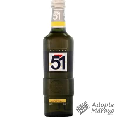 Pastis 51 Pastis de Marseille - 45% vol. La bouteille de 50CL