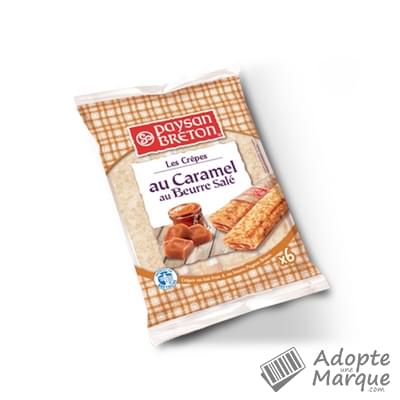 Paysan Breton Crêpes fourrées au Caramel au Beurre Salé Les 6 crêpes - 180G