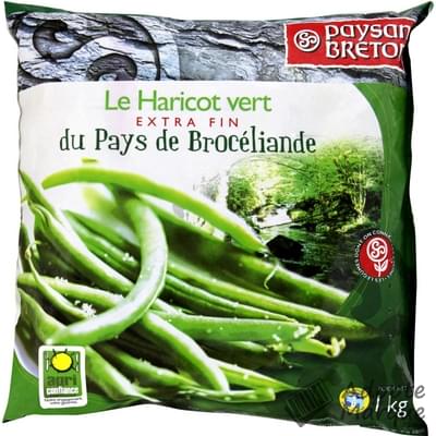 Paysan Breton Les Légumes - Le Haricot Vert extra-fin Le sachet de 1KG