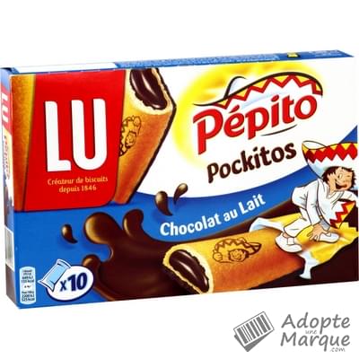 Pépito Biscuits Pockitos au Chocolat au Lait Le paquet de 295G