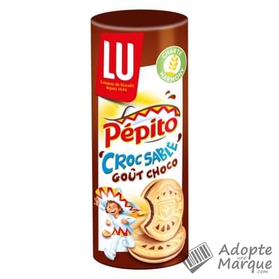 Pépito Croc Sablé - Biscuits fourrés goût Chocolat Le paquet de 294G