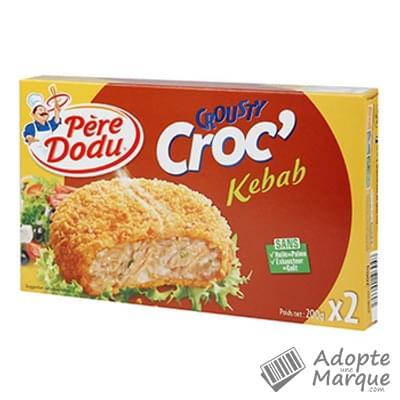 Père Dodu Crousty Croc' Kebab Les 2 pièces - 200G