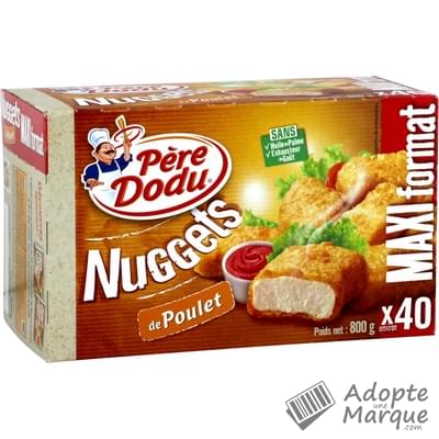 Père Dodu Nuggets de Poulet Les 40 pièces - 800G