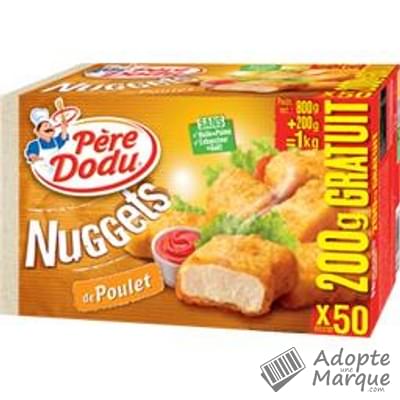 Père Dodu Nuggets de Poulet Les 50 pièces - 1KG