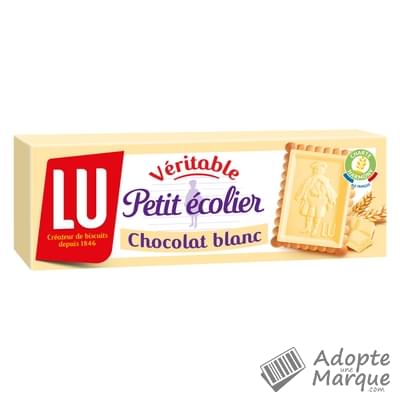 Petit Ecolier Petit Beurre avec tablette de Chocolat Blanc Le paquet de 150G