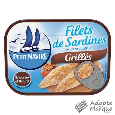 Petit Navire Filets de Sardines Grillés La boîte de 70G