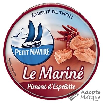 Petit Navire Le Mariné - Emiétté de Thon au Piment d'Espelette La boîte de 110G