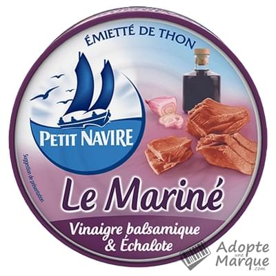 Petit Navire Le Mariné - Emiétté de Thon au Vianigre Balsamique & Echalote La boîte de 110G