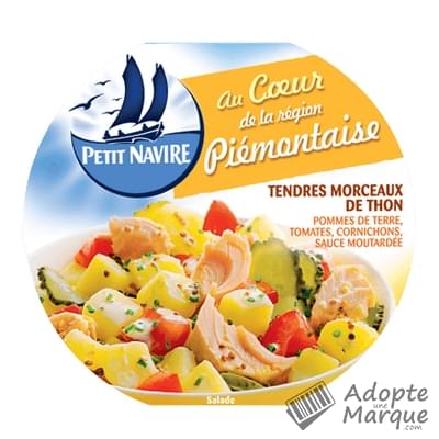 Petit Navire Salade au Cœur de la Région Piémontaise La barquette de 220G