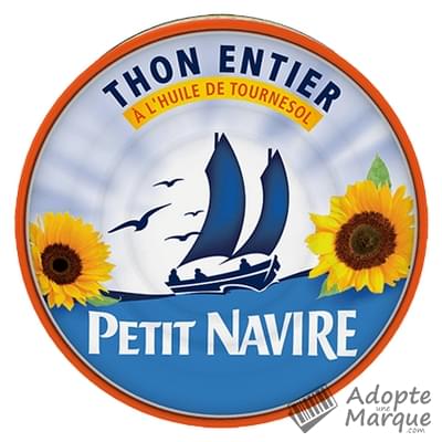 Petit Navire Thon Entier à l'huile de Tournesol La boîte de 160G