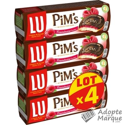 PiM's Génoises fourées Framboise Les 4 paquets de 150G