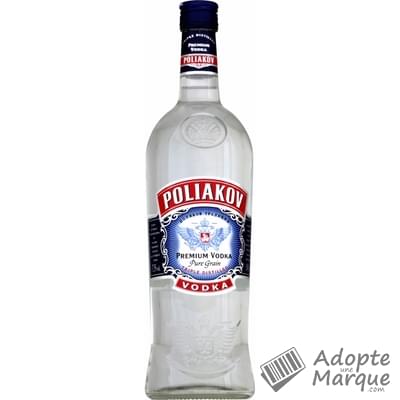 Poliakov Vodka Premium - 37,5% vol. La bouteille de 1L