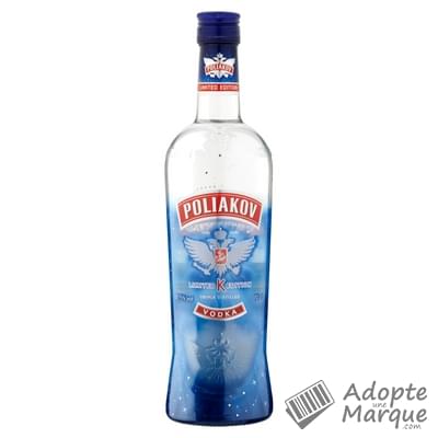 Poliakov Vodka Premium - 37,5% vol. La bouteille de 70CL