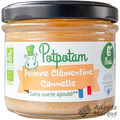 Potpotam Compote Pomme, Clémentine & Cannelle (dès 6 mois) Le pot de 100G