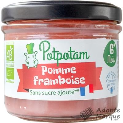 Potpotam Compote Pomme & Framboise (dès 6 mois) Le pot de 100G