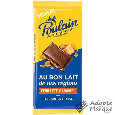 Poulain Chocolat au bon Lait de nos régions & Feuilleté Caramel Les 2 tablettes de 95G
