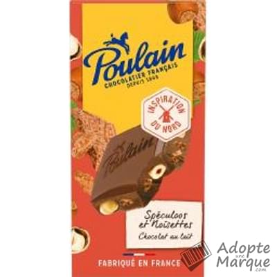 Poulain Chocolat au Lait Spéculoos & Noisettes La tablette de 180G