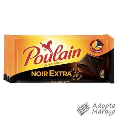 Poulain Chocolat Noir Extra Les 4 tablettes de 100G