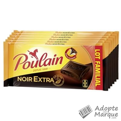 Chocolat Poulain noir extra x5 - 100g