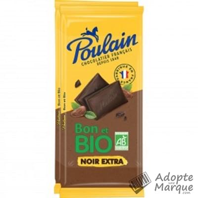 Poulain Chocolat Noir Extra Bio Les 2 tablettes de 85G
