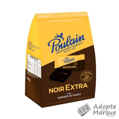 Poulain Chocolat Noir Extra Carrés Le sachet de 210G