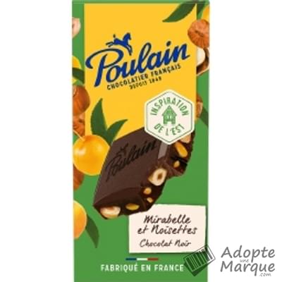 Poulain Chocolat Noir Mirabelle & Noisettes La tablette de 180G