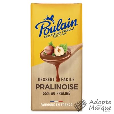 Poulain Chocolat Pralinoise La tablette de 200G