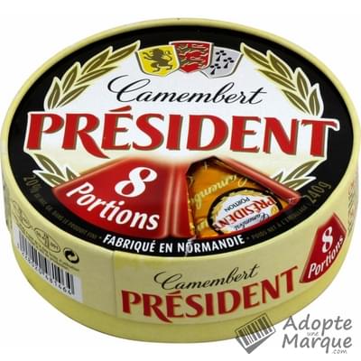 Président Camembert en portions - 20%MG Les 8 portions - 240G