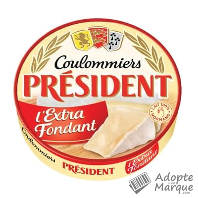 Président Coulommiers Extra Fondant - 29%MG Le fromage de 350G