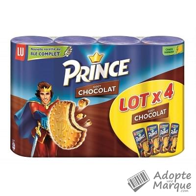 Prince Biscuits fourrés goût Chocolat Les 4 paquets de 300G