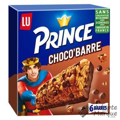 Prince Choco'Barre - Barre céréalière aux Pépites de Chocolat Le paquet de 6 barres - 125G