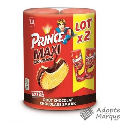 Prince Maxi Gourmand - Biscuits fourrés goût Chocolat Les 2 paquets de 250G