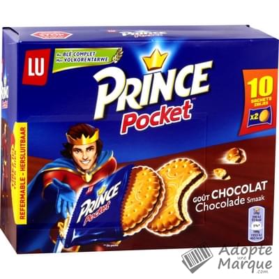 Prince Pocket - Biscuits fourrés goût Chocolat Le paquet de 10 sachets - 400G