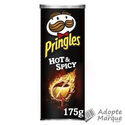 Pringles Biscuits apéritif - Goût Hot & Spicy La boîte de 175G