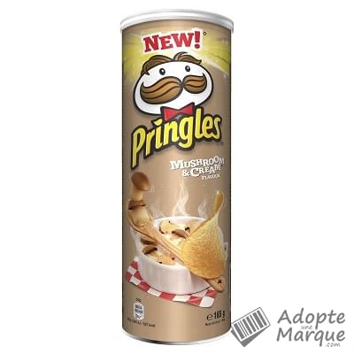 Pringles Biscuits apéritif - Goût Mushroom & Cream La boîte de 165G