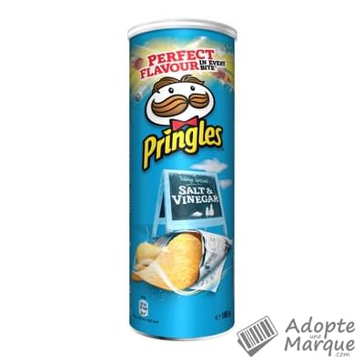 Pringles Biscuits apéritif - Goût Salt & Vinegar La boîte de 165G