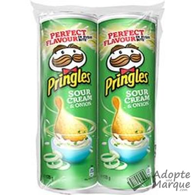 Pringles Biscuits apéritif - Goût Sour Cream & Onion Les 2 boîtes de 175G