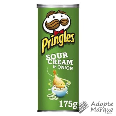 Pringles Biscuits apéritif - Goût Sour Cream & Onion La boîte de 175G