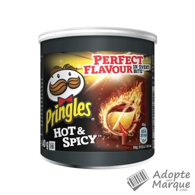 Pringles Mini - Biscuits apéritif - Goût Hot & Spicy La boîte de 40G