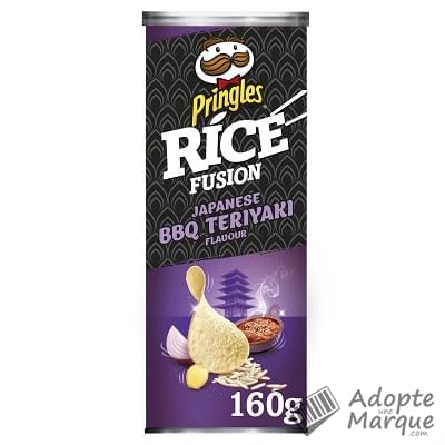Pringles Rice Fusion - Biscuits apéritif - Goût Japanese BBQ Teriyaki  La boîte de 160G
