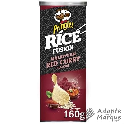 Pringles Rice Fusion - Biscuits apéritif - Goût Malaysian Red Curry La boîte de 160G