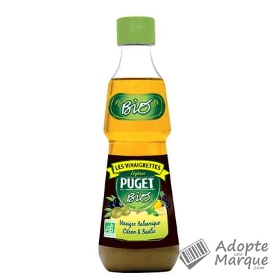 Puget Vinaigrette Balsamique Bio Citron & Basilic La bouteille de 33CL