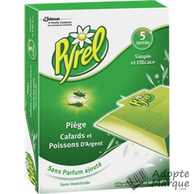 Pyrel Piège Cafards & Poissons d'Argent La boîte de 5 pièges