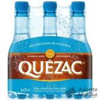 Quézac Eau Minérale Naturelle Gazeuse Les 6 bouteilles de 33CL