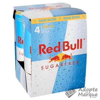 Red Bull Boisson énergisante - Sans Sucre Les 4 canettes de 250ML