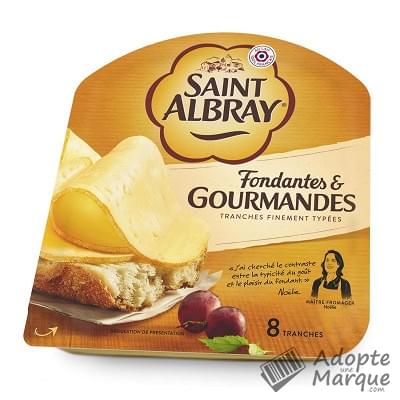 Saint Albray Fromage en Tranches Onctueuses & Généreuses La barquette de 130G