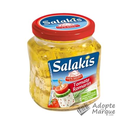 Salakis Fromage au lait de Brebis en Dés Saveur Tomate & Romarin Le bocal de 300G